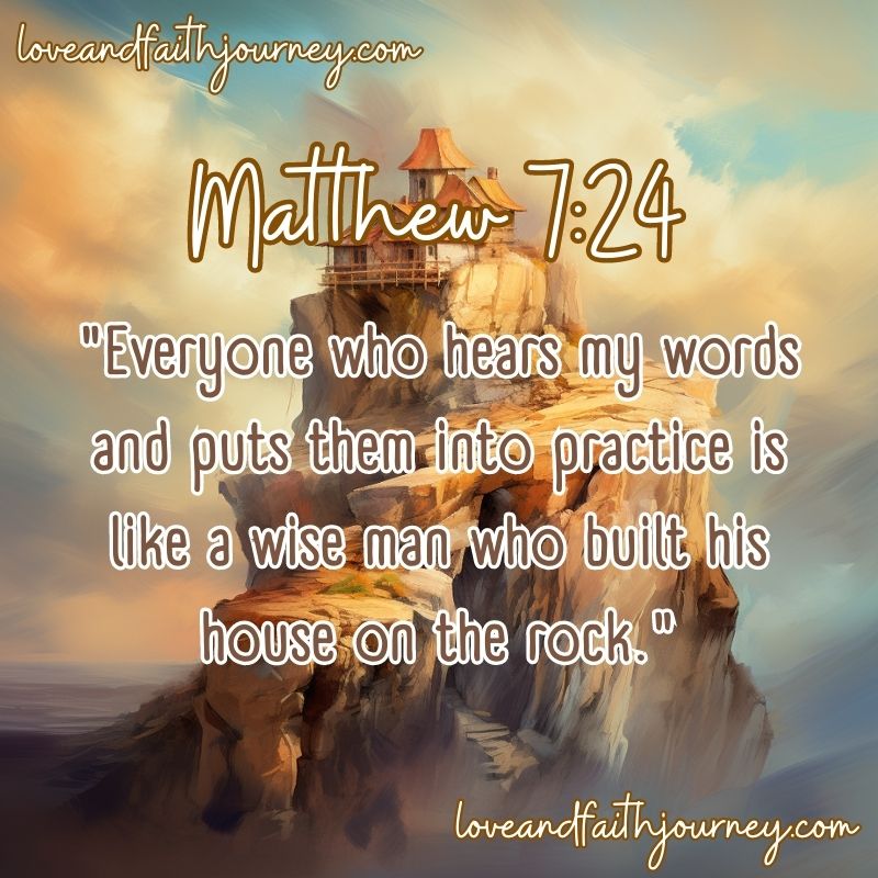 Blessing home on the rock